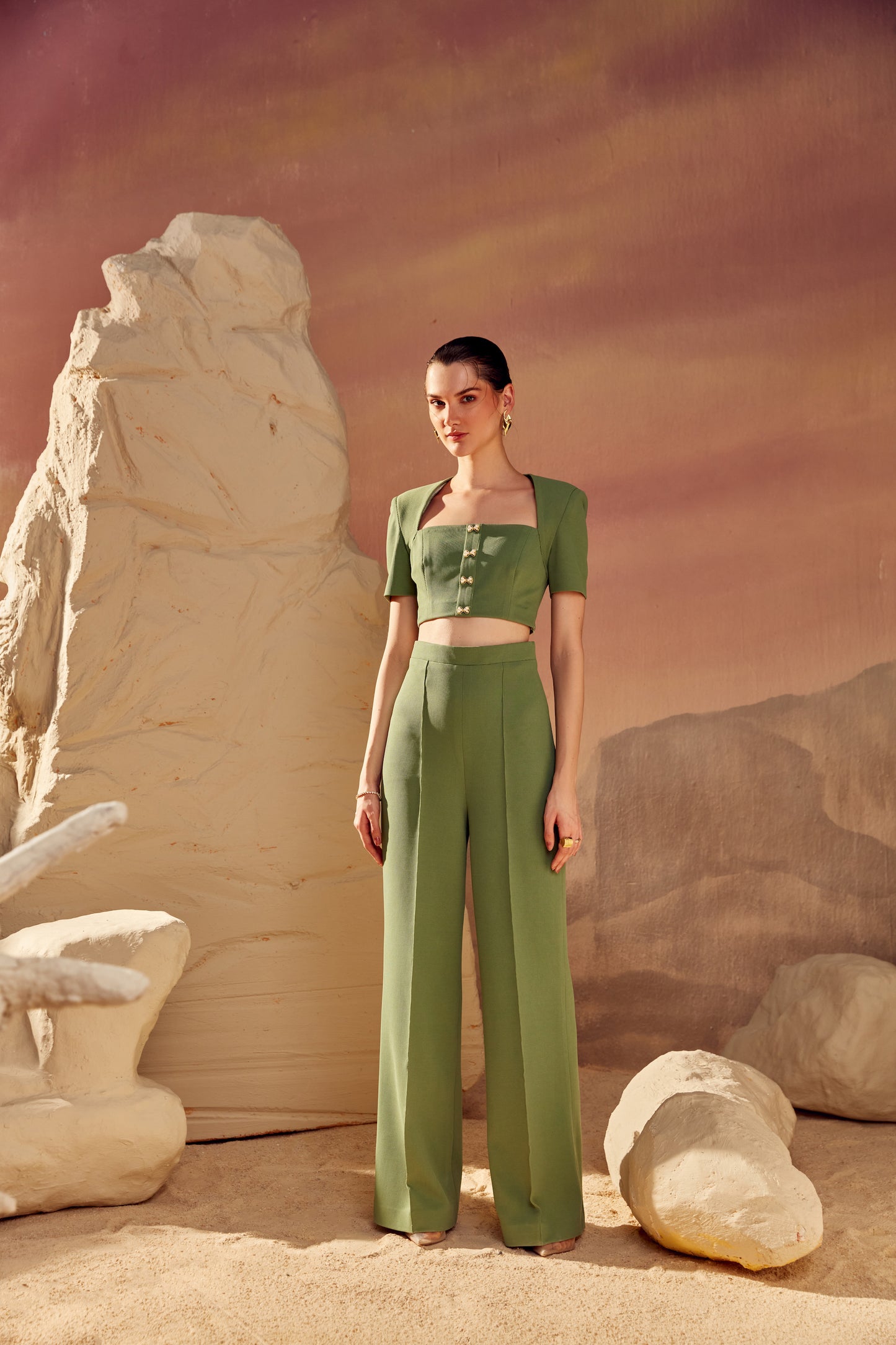 Sia Co ord set in green